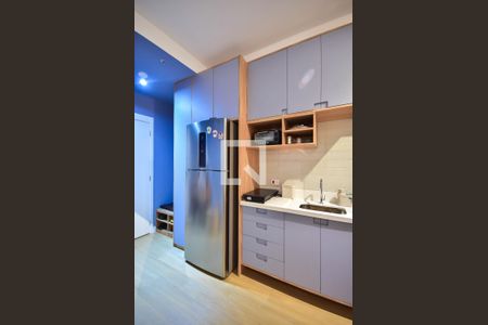 Cozinha de kitnet/studio à venda com 1 quarto, 25m² em Brooklin, São Paulo