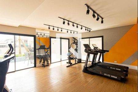 Área comum - Academia de kitnet/studio para alugar com 1 quarto, 17m² em Novo Mundo, Curitiba