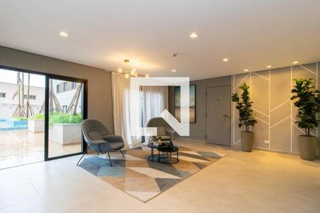 Hall de entrada de kitnet/studio para alugar com 1 quarto, 17m² em Novo Mundo, Curitiba