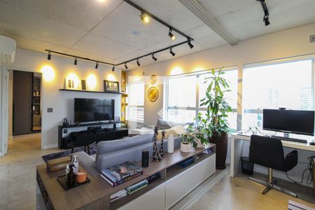 Sala de apartamento à venda com 1 quarto, 74m² em Vila Olímpia, São Paulo