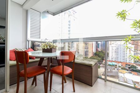Varanda de apartamento à venda com 1 quarto, 74m² em Vila Olímpia, São Paulo