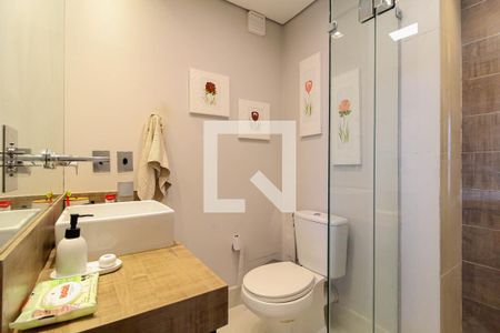 Banheiro da Suíte de apartamento à venda com 1 quarto, 74m² em Vila Olímpia, São Paulo