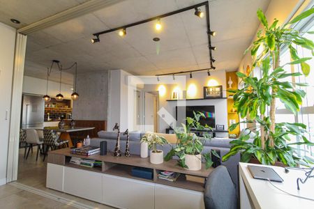 Sala de apartamento à venda com 1 quarto, 74m² em Vila Olímpia, São Paulo