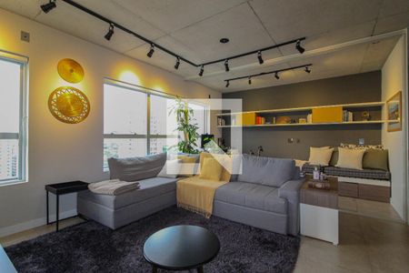 Sala de apartamento à venda com 1 quarto, 74m² em Vila Olímpia, São Paulo