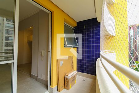Varanda da Sala de apartamento à venda com 2 quartos, 52m² em Indianópolis, São Paulo
