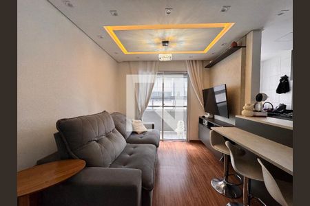 Sala de apartamento à venda com 2 quartos, 65m² em Vila Metalúrgica, Santo André