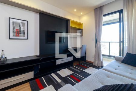 Sala de apartamento para alugar com 1 quarto, 42m² em Campo Belo, São Paulo