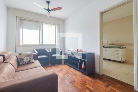 Sala de apartamento à venda com 1 quarto, 50m² em Menino Deus, Porto Alegre