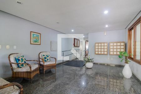 Hall de entrada de apartamento à venda com 1 quarto, 50m² em Menino Deus, Porto Alegre