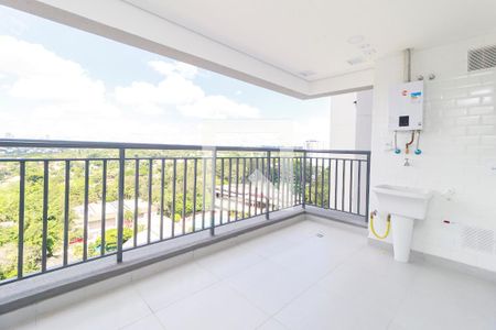 Sala - Varanda de apartamento para alugar com 1 quarto, 51m² em Santo Amaro, São Paulo