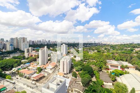 Sala - Vista de apartamento para alugar com 1 quarto, 51m² em Santo Amaro, São Paulo