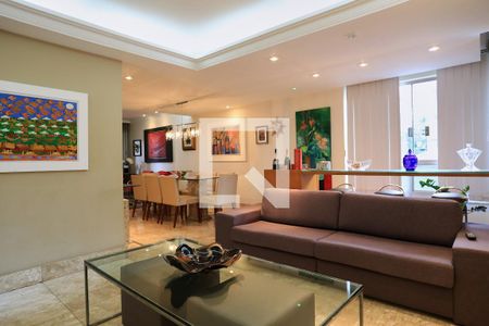 Sala de apartamento à venda com 4 quartos, 160m² em Carmo, Belo Horizonte