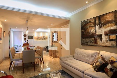 Sala de apartamento à venda com 4 quartos, 160m² em Carmo, Belo Horizonte