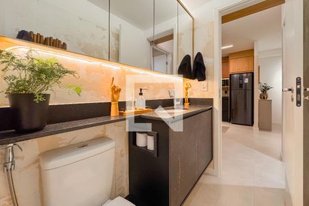 Banheiro de apartamento à venda com 1 quarto, 48m² em Vila Mariana, São Paulo