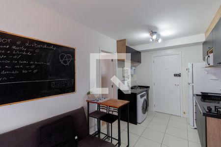 Sala/Cozinha/Área de Serviço de apartamento à venda com 1 quarto, 32m² em Vila Ré, São Paulo