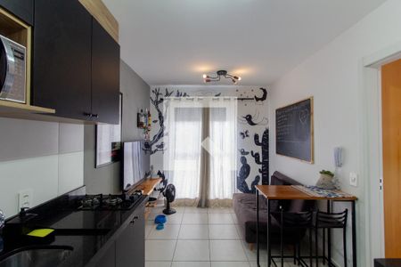 Sala/Cozinha/Área de Serviço de apartamento à venda com 1 quarto, 32m² em Vila Ré, São Paulo