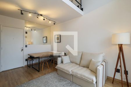Sala de apartamento para alugar com 1 quarto, 49m² em Vila Andrade, São Paulo