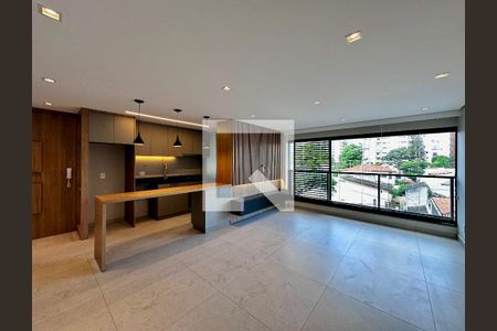 Sala de apartamento para alugar com 2 quartos, 69m² em Brooklin, São Paulo