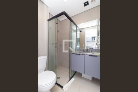 Banheiro de kitnet/studio para alugar com 1 quarto, 23m² em Vila Mariana, São Paulo