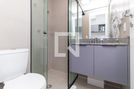 Banheiro de kitnet/studio para alugar com 1 quarto, 23m² em Vila Mariana, São Paulo