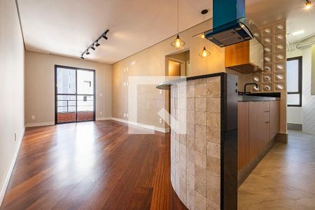 Sala/Cozinha de apartamento para alugar com 1 quarto, 50m² em Pinheiros, São Paulo