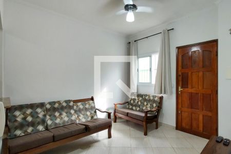 Sala de casa de condomínio para alugar com 1 quarto, 38m² em Guilhermina, Praia Grande