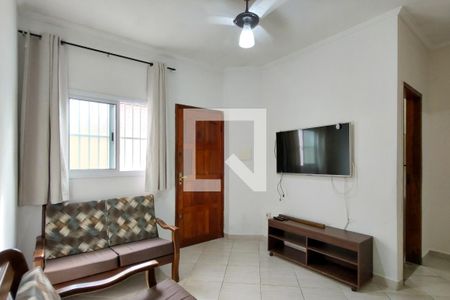 Sala de casa de condomínio para alugar com 1 quarto, 38m² em Guilhermina, Praia Grande