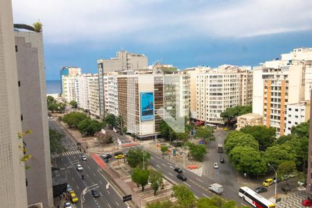 Vista da Sala - praia de apartamento para alugar com 1 quarto, 42m² em Copacabana, Rio de Janeiro