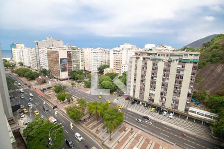Sala - varanda - vista para a praia de apartamento para alugar com 1 quarto, 42m² em Copacabana, Rio de Janeiro