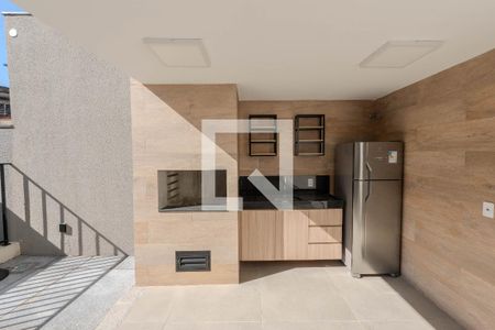 Área comum - Churrasqueira de kitnet/studio para alugar com 1 quarto, 19m² em Bela Vista, São Paulo