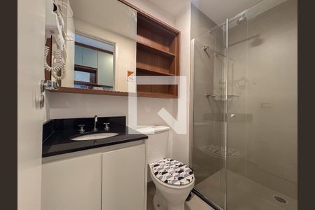 Banheiro de kitnet/studio à venda com 1 quarto, 19m² em Bela Vista, São Paulo