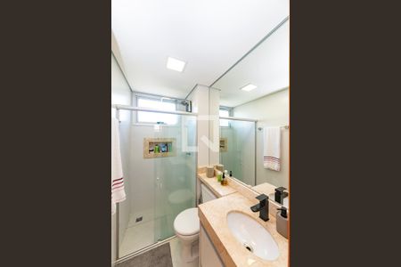 Banheiro da Suíte de apartamento à venda com 2 quartos, 63m² em Buritis, Belo Horizonte