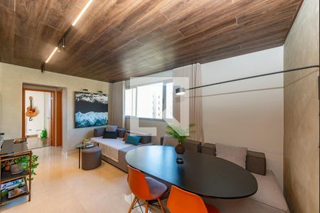 Sala de apartamento à venda com 2 quartos, 63m² em Buritis, Belo Horizonte