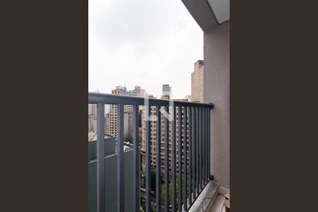 Varanda da Sala de apartamento para alugar com 1 quarto, 30m² em Bela Vista, São Paulo