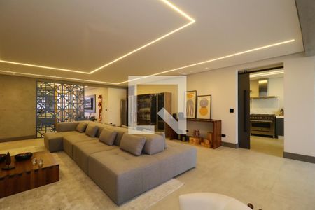 Sala de Estar de apartamento à venda com 4 quartos, 275m² em Campestre, Santo André