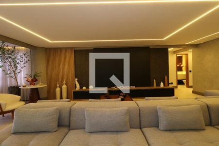 Sala de Estar de apartamento à venda com 4 quartos, 275m² em Campestre, Santo André