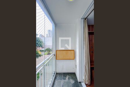 Varanda da Sala de apartamento para alugar com 2 quartos, 47m² em Jardim Sabara, São Paulo