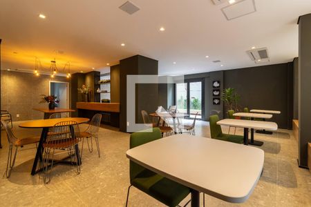 Área comum - Salão de festas de kitnet/studio para alugar com 1 quarto, 24m² em Pinheiros, São Paulo