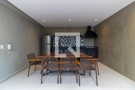 Área comum - Churrasqueira de kitnet/studio para alugar com 1 quarto, 24m² em Pinheiros, São Paulo