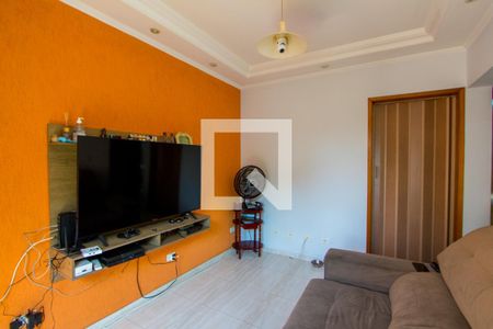 Sala de apartamento à venda com 2 quartos, 57m² em Vila Alzira, Santo André