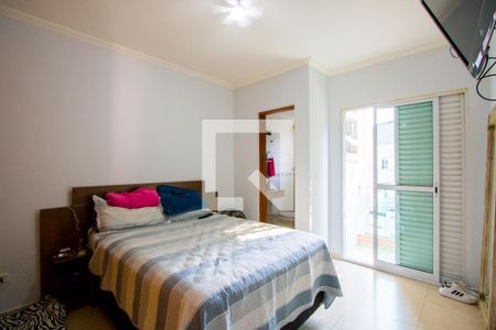 Suíte de apartamento à venda com 2 quartos, 57m² em Vila Alzira, Santo André