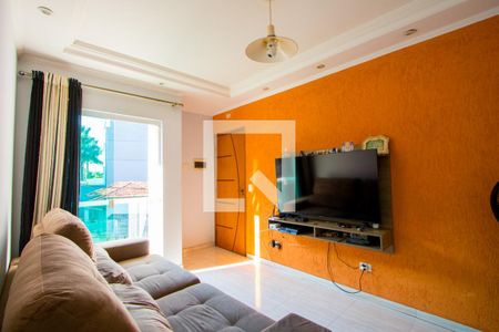 Sala de apartamento à venda com 2 quartos, 57m² em Vila Alzira, Santo André