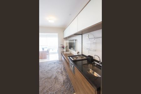 Cozinha de apartamento para alugar com 1 quarto, 33m² em Brooklin, São Paulo