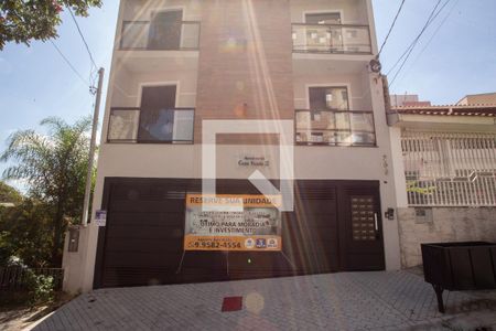 Fachada + Placa de apartamento à venda com 1 quarto, 30m² em Parque Peruche, São Paulo