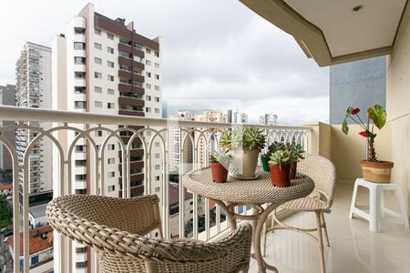Varanda da Sala de apartamento à venda com 3 quartos, 173m² em Vila Gomes Cardim, São Paulo