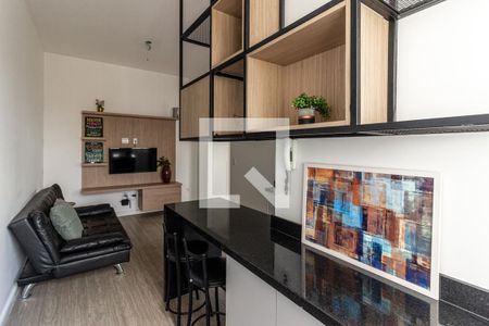 Sala de apartamento para alugar com 1 quarto, 38m² em Santa Cecilia, São Paulo