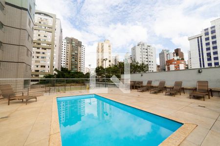 Área comum - Piscina de apartamento para alugar com 1 quarto, 56m² em Anchieta, Belo Horizonte