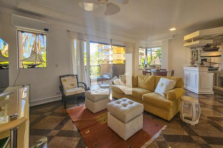 Sala de apartamento para alugar com 3 quartos, 170m² em Balneario Cidade Atlantica, Guarujá