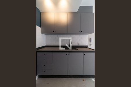 Cozinha de apartamento à venda com 1 quarto, 24m² em Perdizes, São Paulo