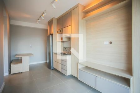 Sala / Cozinha de apartamento para alugar com 1 quarto, 34m² em Vila Clementino, São Paulo